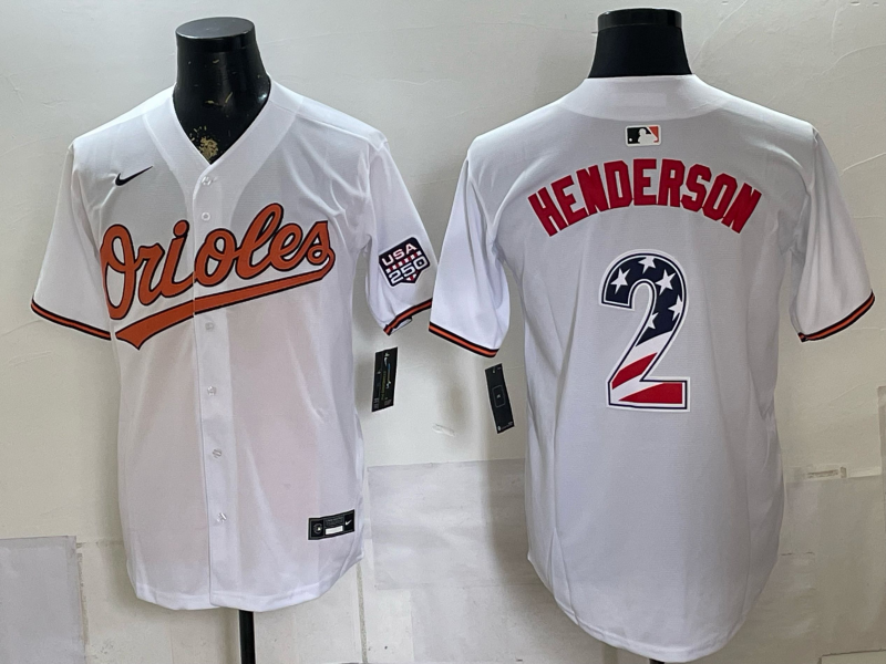Men Baltimore Orioles #2 Gunnar Henderson white Nike 2026 mlb JERSEY 076001